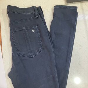 Rag & Bone navy high rise ankle skinny 25